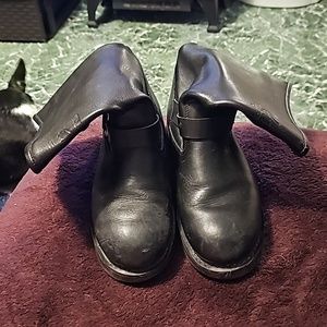 Harley Davidson Black Leather Motorcycle Boots, size 10
